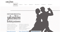 Desktop Screenshot of lunddance.com
