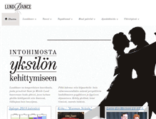 Tablet Screenshot of lunddance.com